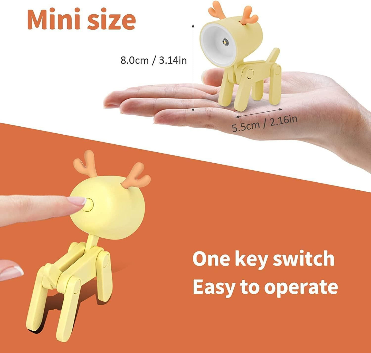 Mini LED Dog Desk Lamp