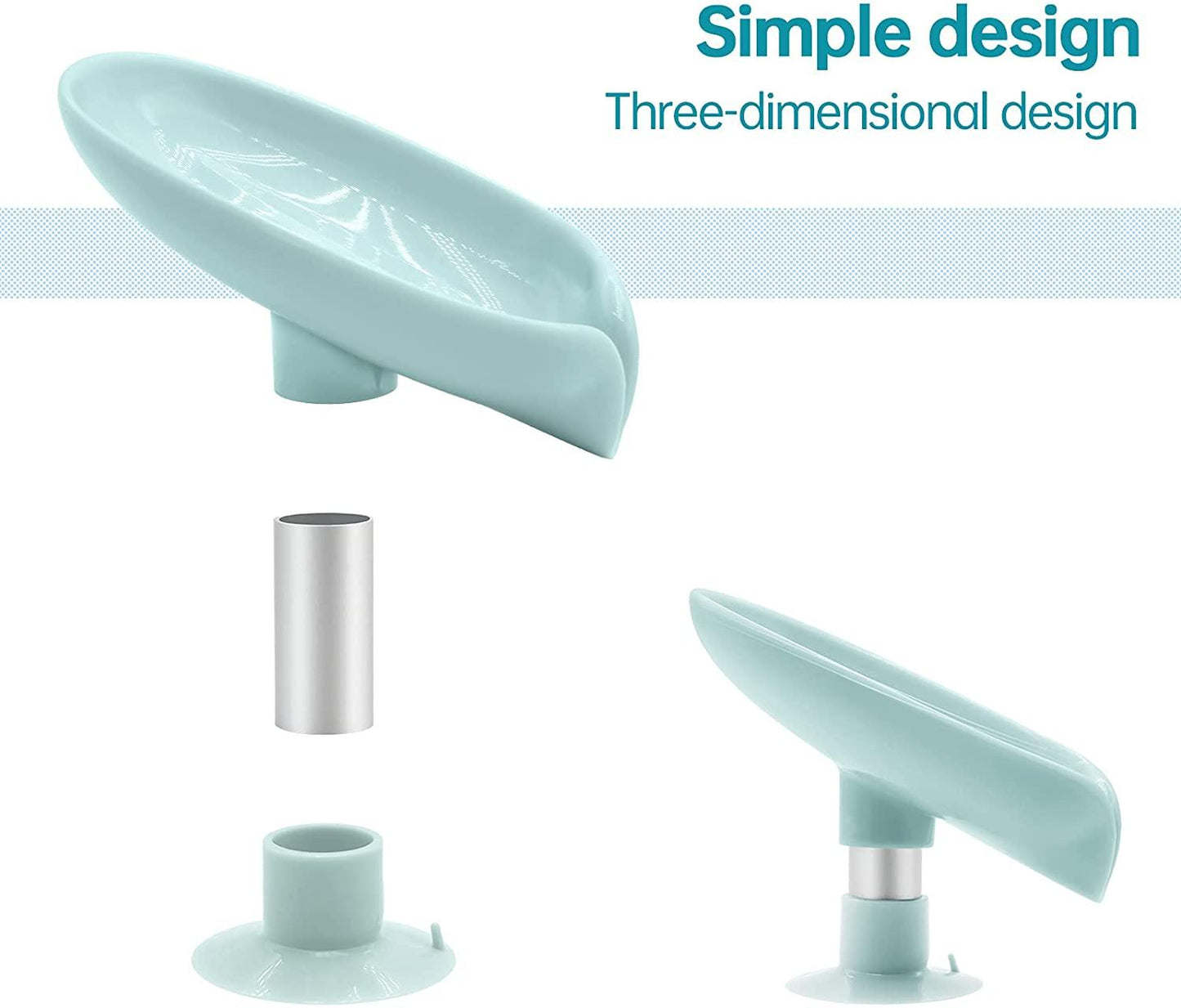 Leaf Shape Soap Holder With Suction Cup