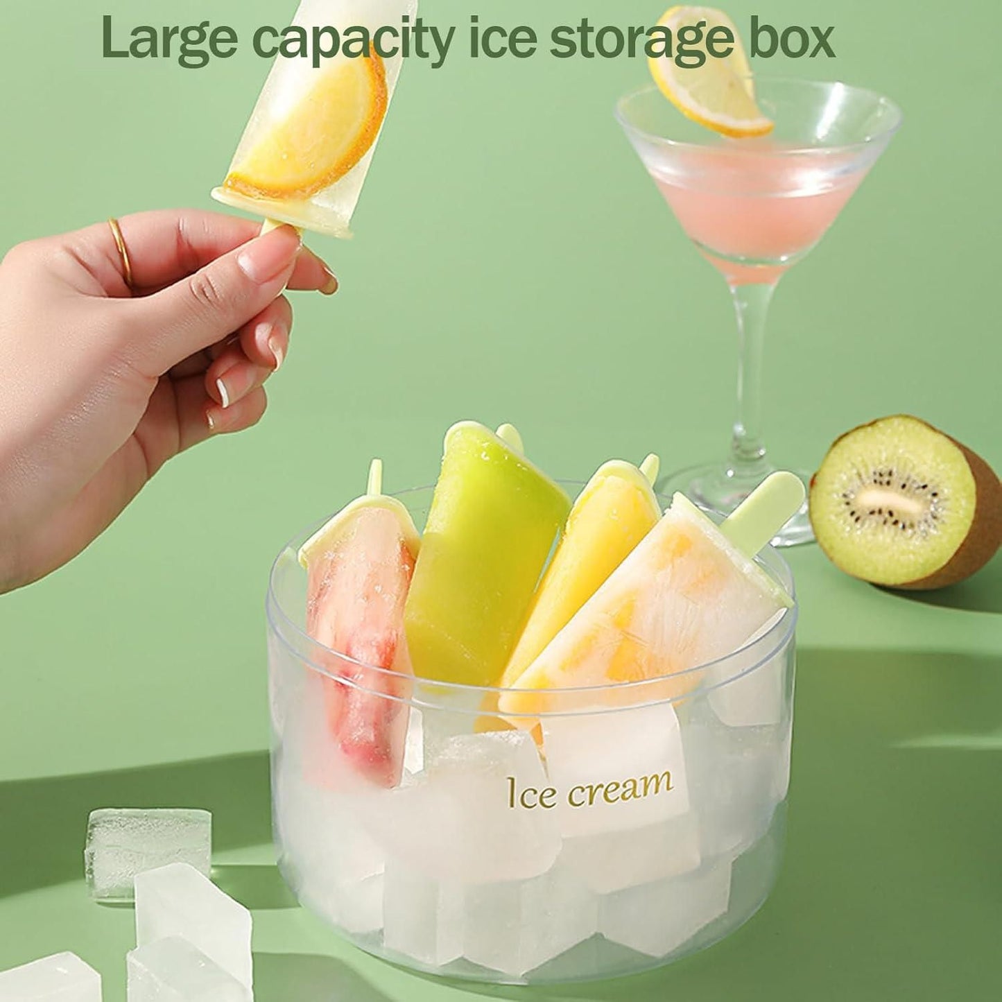 Reusable 8 Pieces Ice Pop Mould