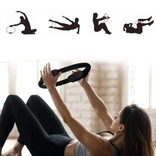 Fitness Ring Circle With Foam Padded Handles