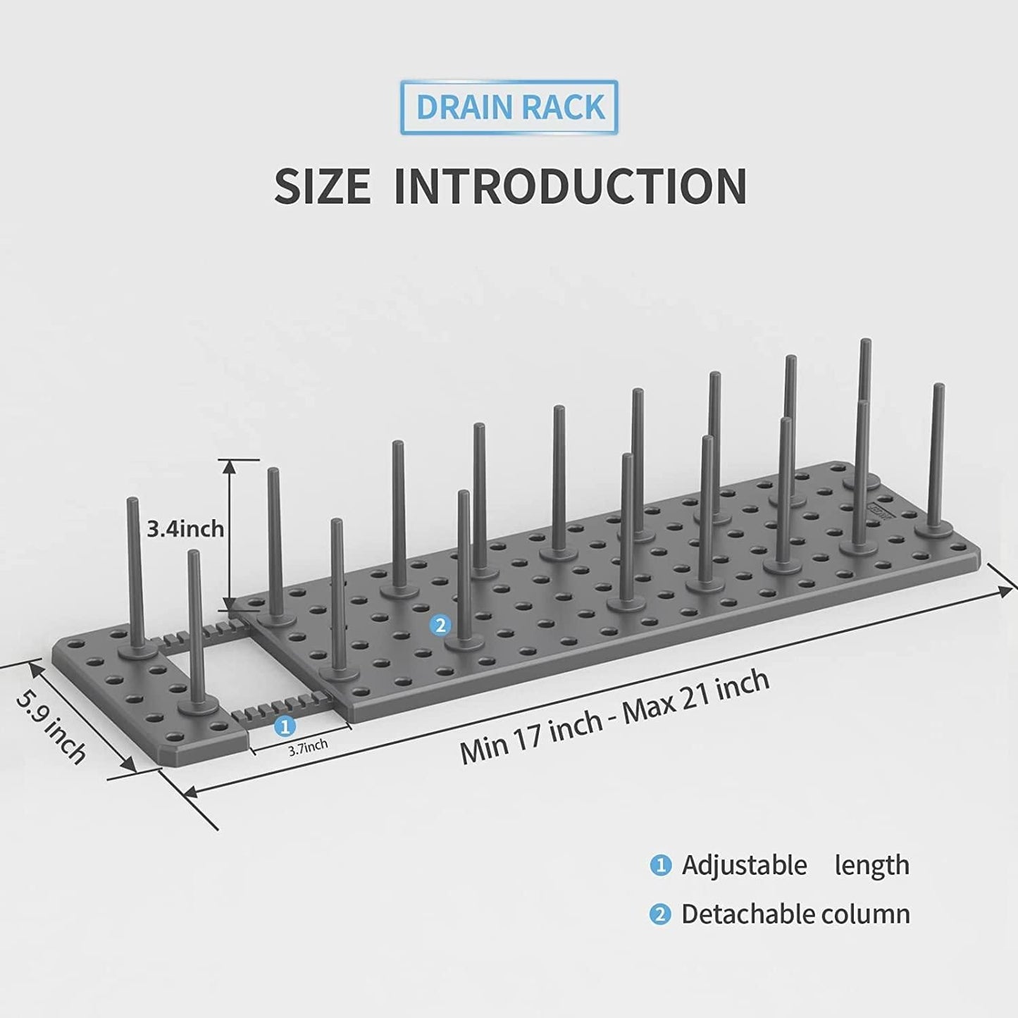 Expandable Pegboard Drawer Organizer