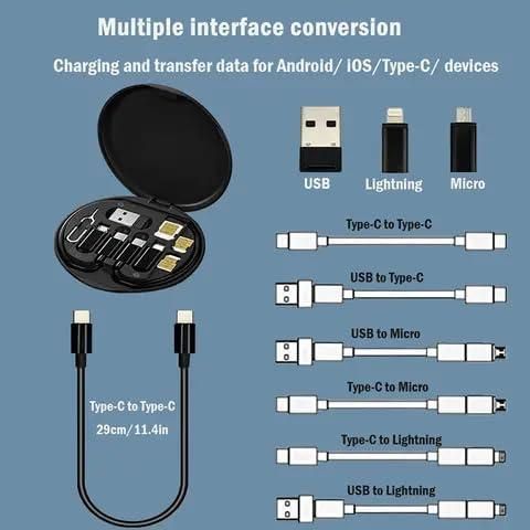Fast Charging 60W Travel Cable Multi-Set