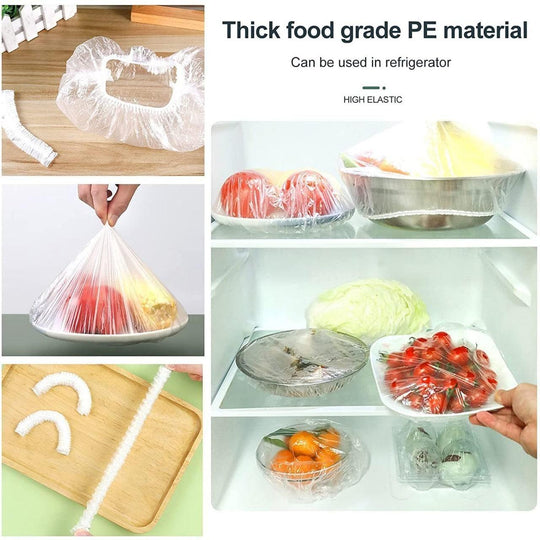 Reusable Elastic Storage Covers (Pack of 100)