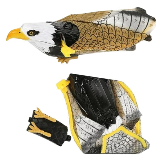 Realistic Flying Eagle Bird With Spread Wings