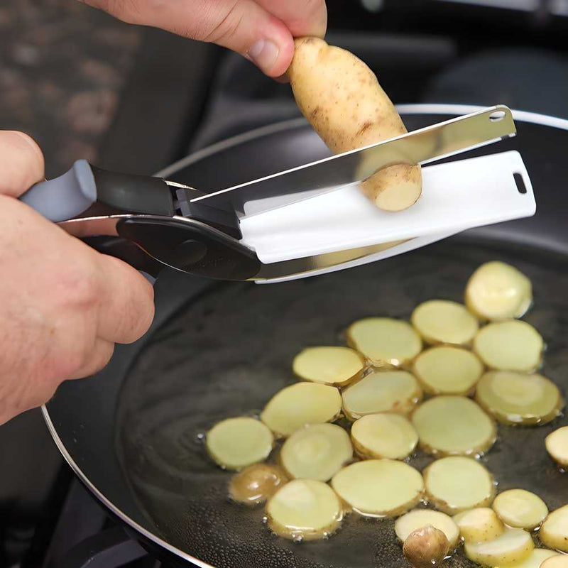 2 in 1 Kitchen Knife & Clever Cutter