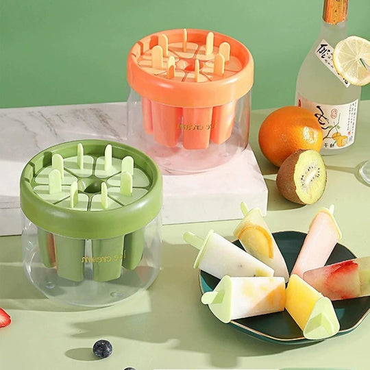 Reusable 8 Pieces Ice Pop Mould