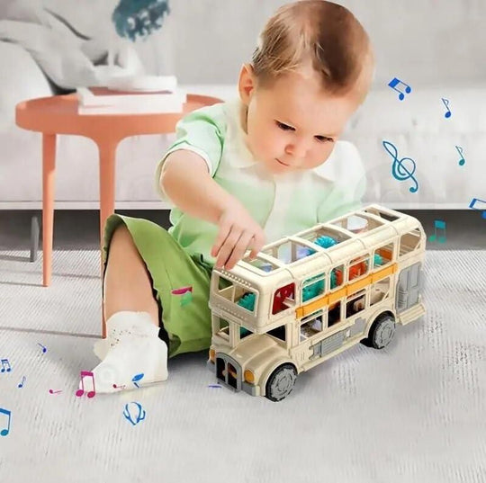 Retro Double Decker Bus Toy