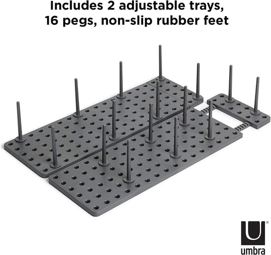 Expandable Pegboard Drawer Organizer