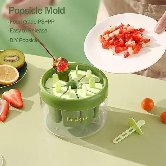 Reusable 8 Pieces Ice Pop Mould