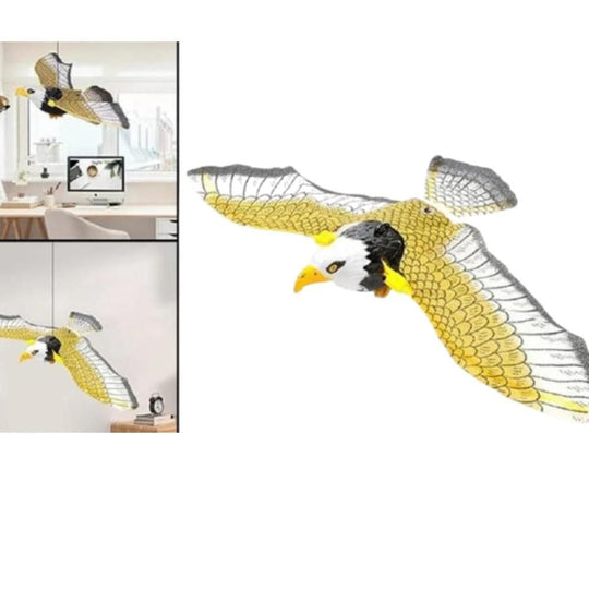 Realistic Flying Eagle Bird With Spread Wings