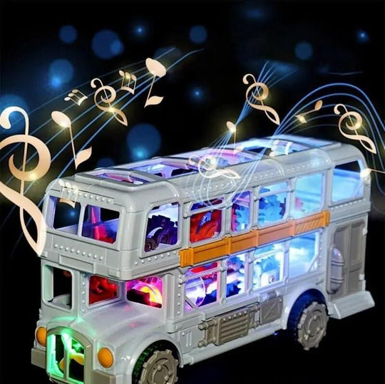 Retro Double Decker Bus Toy