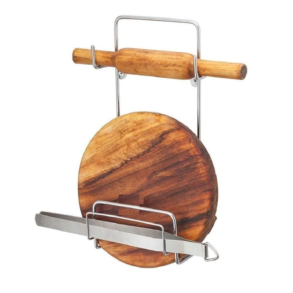 Wall-Mount Chakla Belan Stand