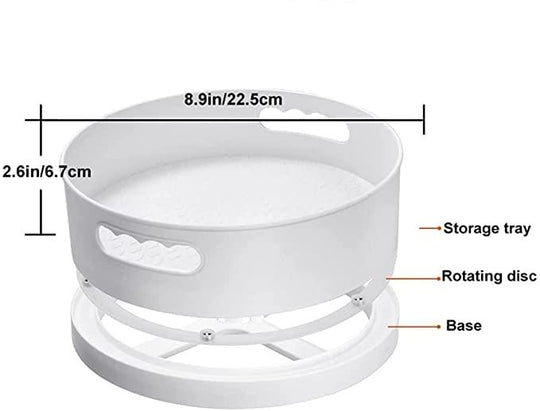 Multi-Purpose 360° Rotating Organizer Tray