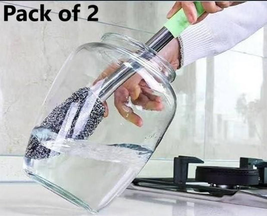 Bottle Jar Toilet Cleaner Brush (Pack of 2)