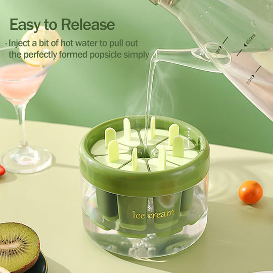 Reusable 8 Pieces Ice Pop Mould