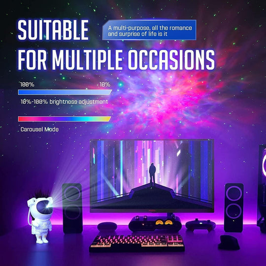 Remote Controlled Astronaut Galaxy Projector